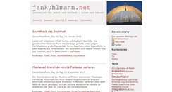 Desktop Screenshot of blog.jankuhlmann.net
